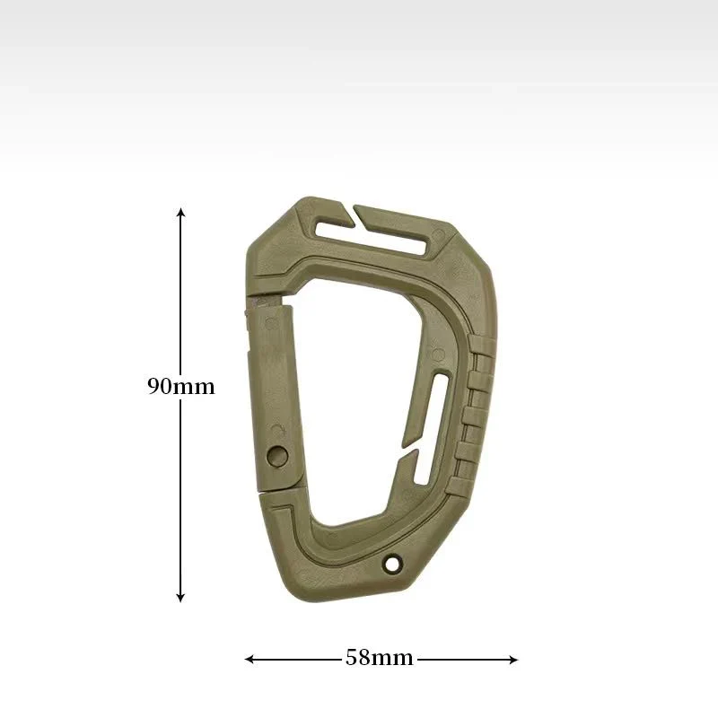 Tactical D-Ring Grimlock Carabiner Clip – MOLLE Bevestiging voor Rugzak, Vest of Survival Gear