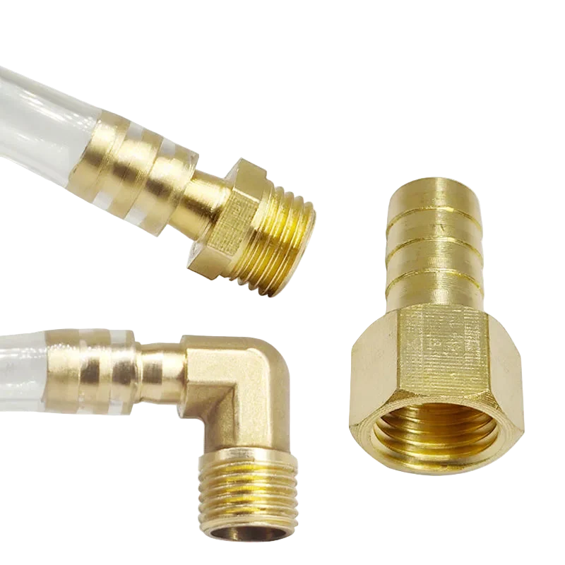 Haakse koppeling Buitendraad 1/4" - 3/8" - 1/8" - 1/2" - 3/4" | Luchtslang & Waterleiding koppeling