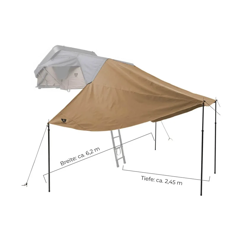 Vickywood Sonnensegel für MIGHTY OAK Gen.3 ECO