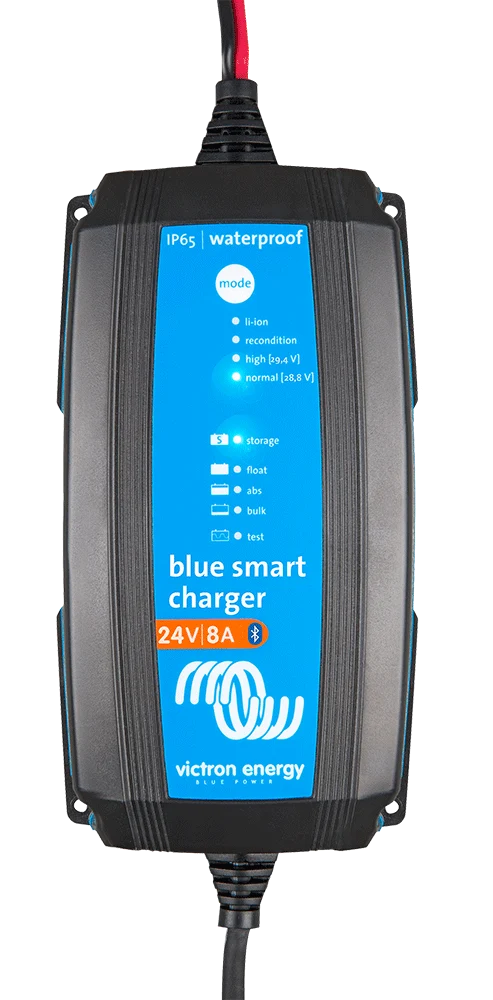 Victron Blue Smart IP65 Batterieladegerät Bluetooth 24/8 +DC Kabel