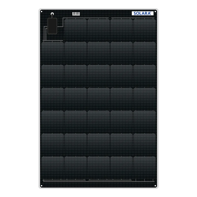 SOLARA Power M-Serie - S555M34 Marine125Wp Kabelausgang -Vorderseite-