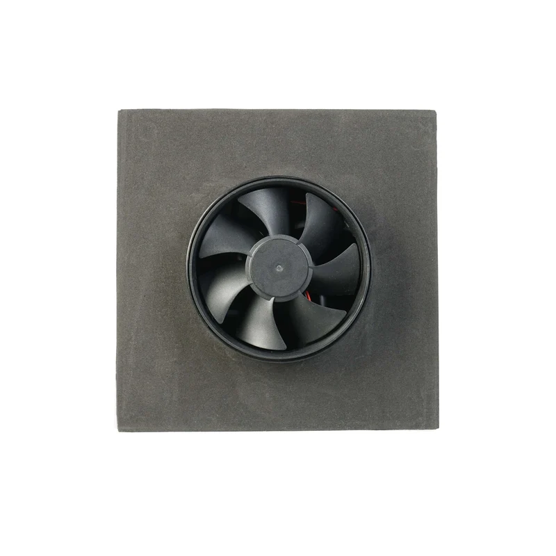 WATTSTUNDE® AERO Solarlüfter eckig, schwarz