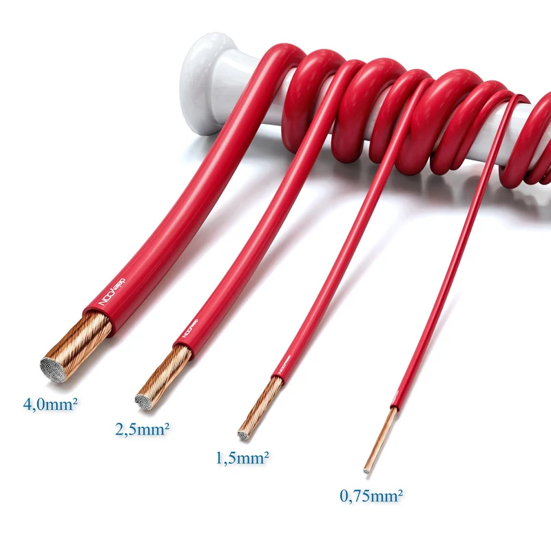 Niedervoltkabel, 2-adrig, 2.5mm², rot-schwarz
