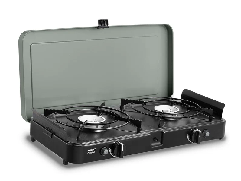 CADAC 2-Cook 3 Classic Kocher - Zwei Kochzonen 50 mbar Gasdruckregelung