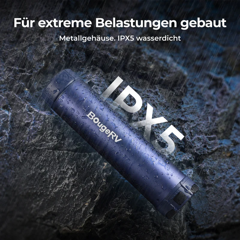 BougeRV Neue T1 tragbare teleskopische Campinglampe (Blau)