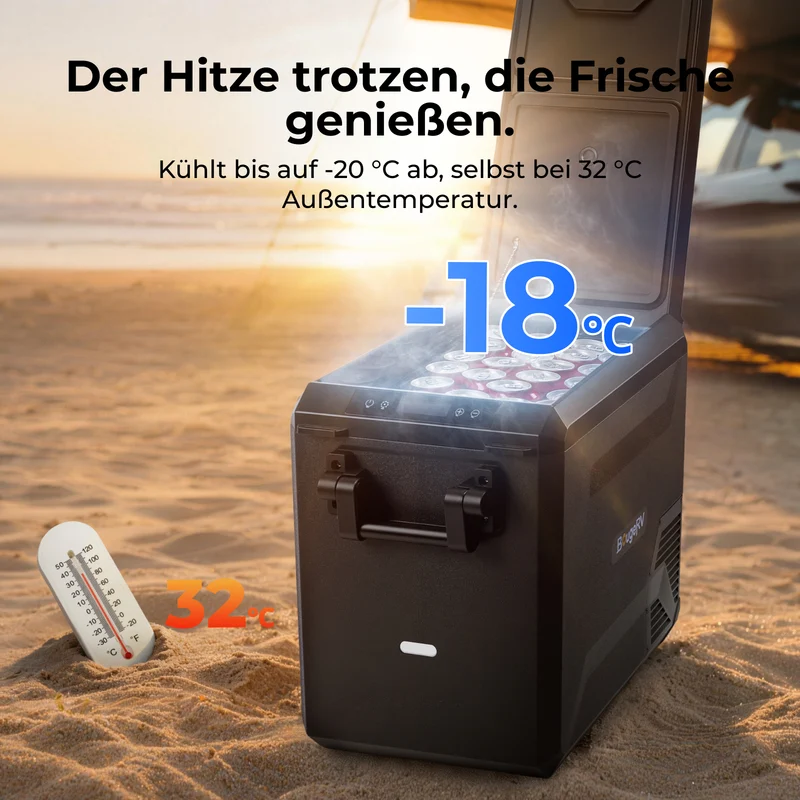 BougeRV Neuer ASPEN S50 12V 47 L tragbarer Kühlschrank