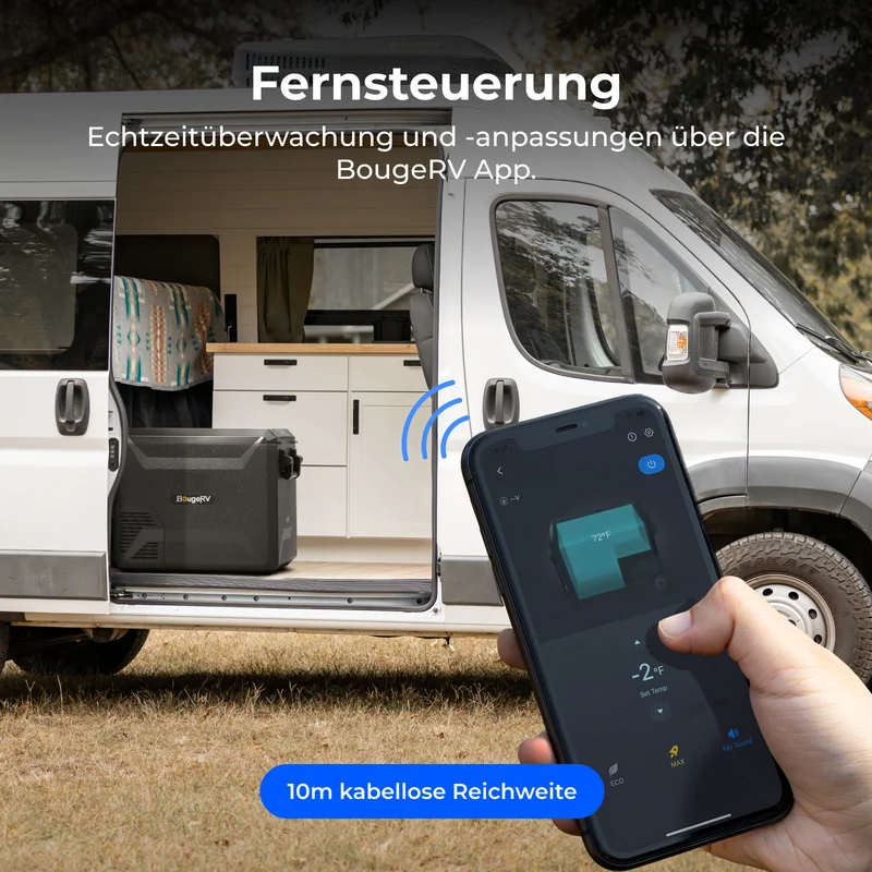 BougeRV Neuer ASPEN S50 12V 47 L tragbarer Kühlschrank