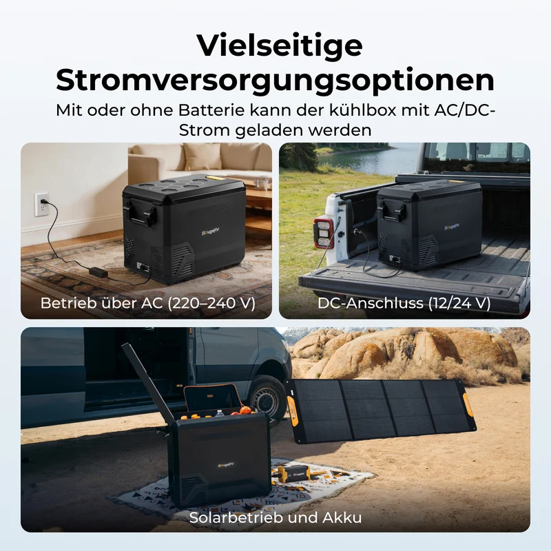 BougeRV Neuer ASPEN S50 12V 47 L tragbarer Kühlschrank