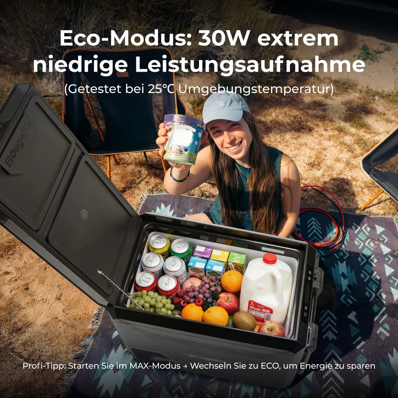 BougeRV Neuer ASPEN S50 12V 47 L tragbarer Kühlschrank
