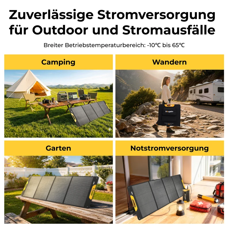 BougeRV Neues tragbares 200-W-Solarpanel