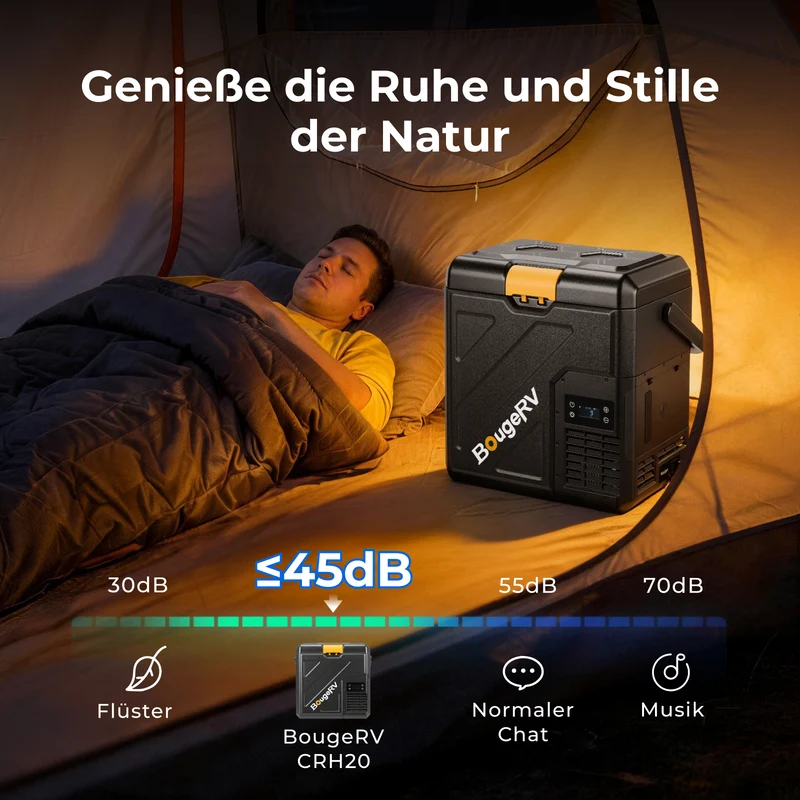 BougeRV Neuer CRH20 20 L 12V tragbarer Autokühlschrank