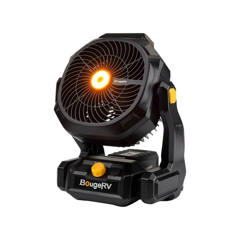BougeRV F02 Tragbarer kabelloser Baustellen- und Außenventilator mit 144-Wh-Akku