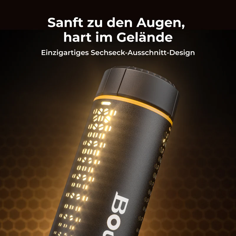 BougeRV Neue T1 tragbare teleskopische Campinglampe (Schwarz)