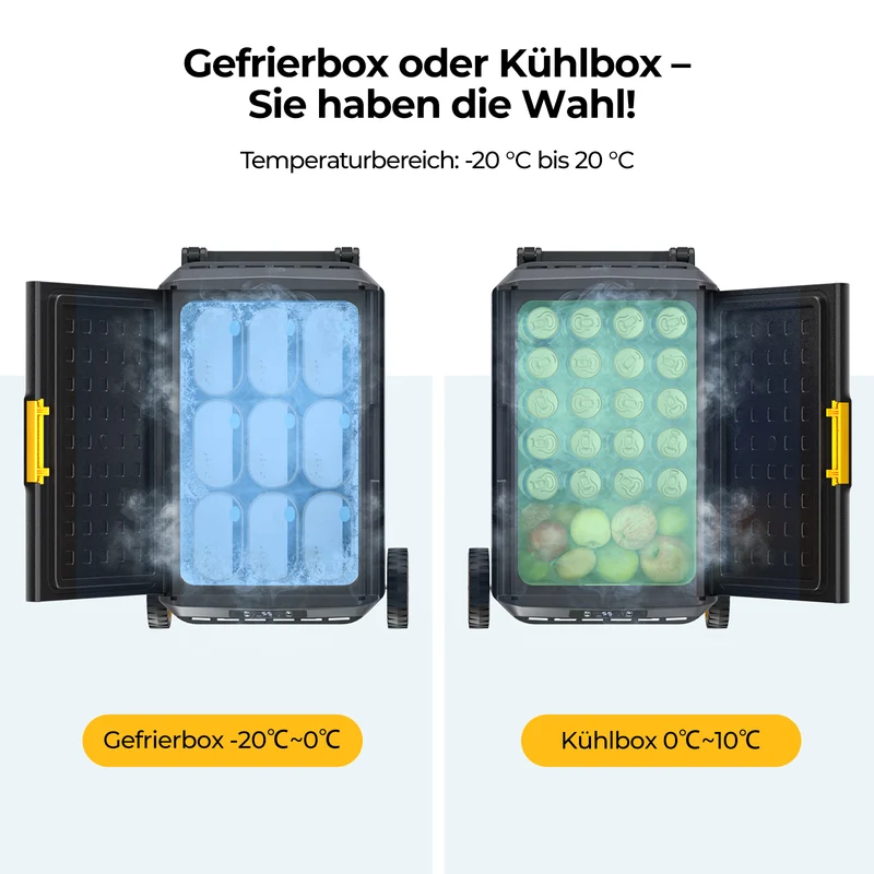 BougeRV CRS 50 L tragbarer Auto Kühlbox mit Rollen