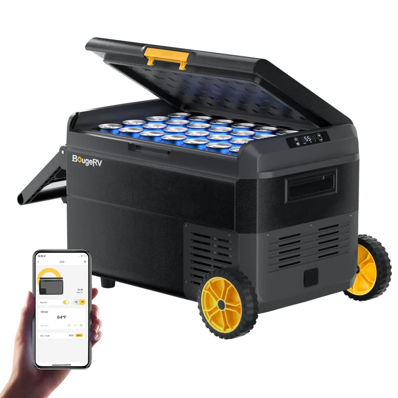 BougeRV CRS 40 L tragbarer Auto Kühlbox mit Rollen