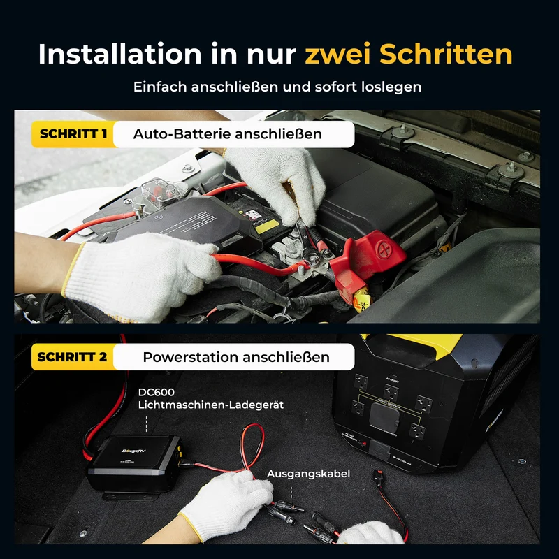 BougeRV DC600 Lichtmaschinen Ladegerät