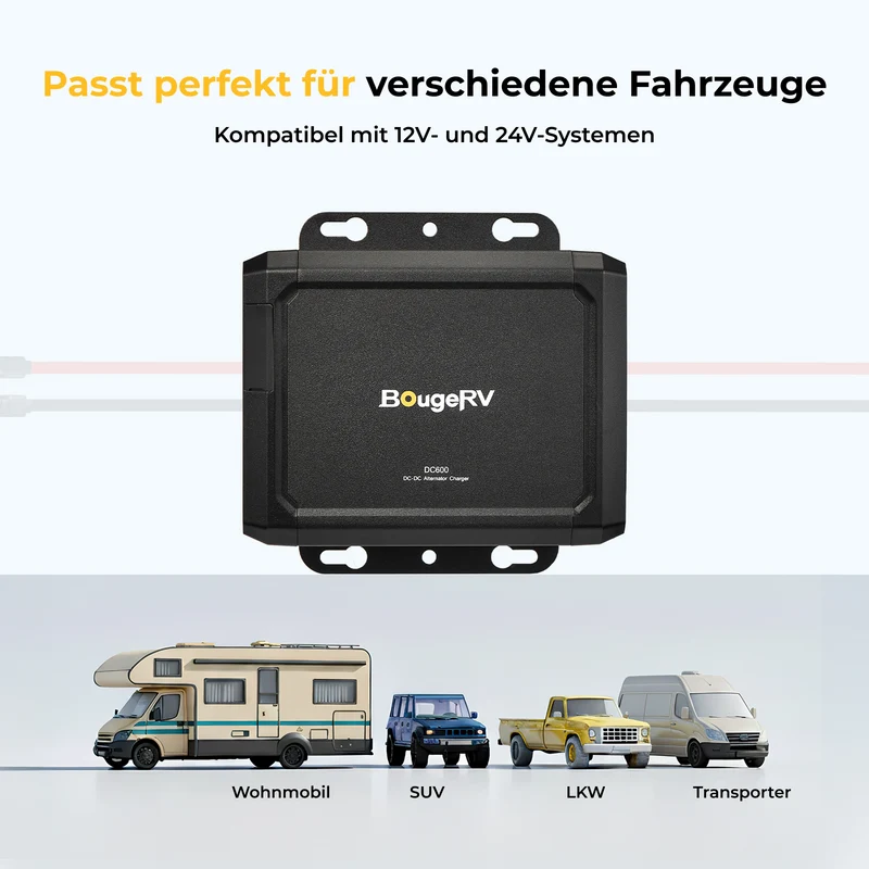 BougeRV DC600 Lichtmaschinen Ladegerät