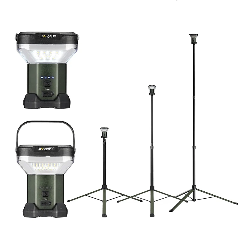 BougeRV CL03 Weitwinkel Camping Teleskopleuchte
