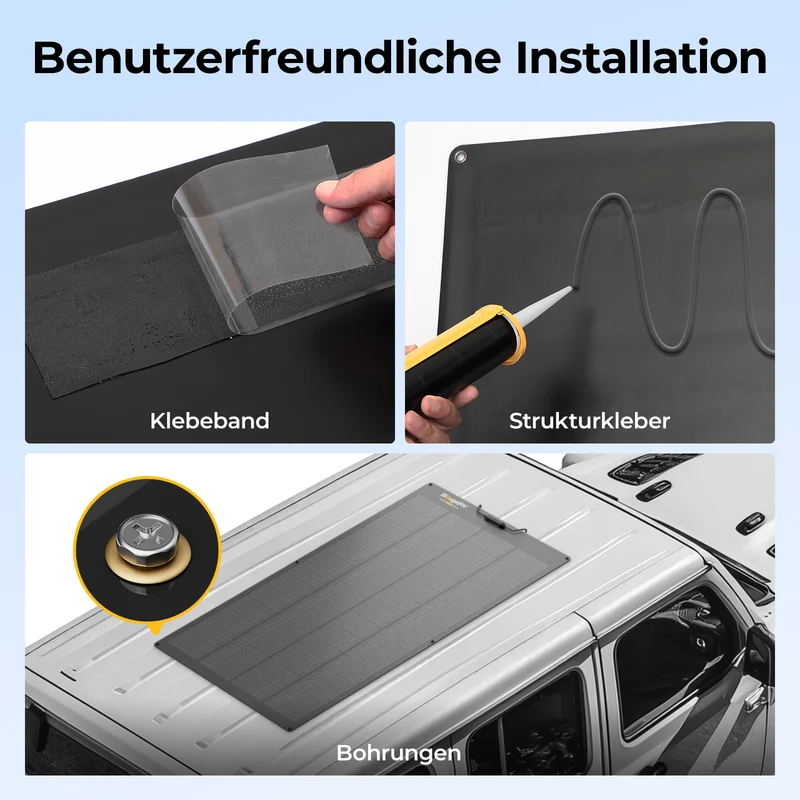 BougeRV Arch Pro 200W N-Typ TOPCon flexibles Solarpanel (12/24V kompatibel)