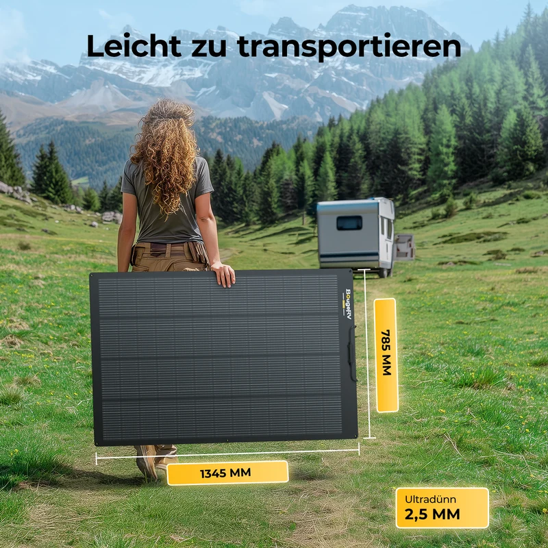 BougeRV Arch Pro 200W N-Typ TOPCon flexibles Solarpanel (12/24V kompatibel)