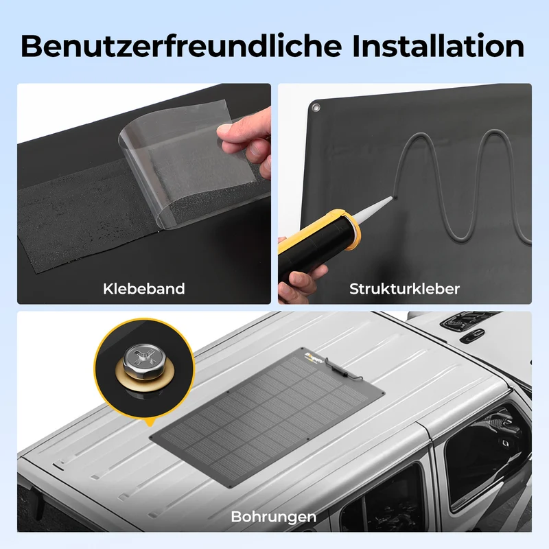 BougeRV Arch Pro 100W N-Typ TOPCon flexibles Solarpanel (12/24V kompatibel)