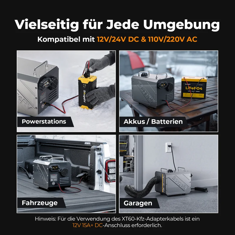 BougeRV Dieselheizung 5 kW, Tragbare Standheizung