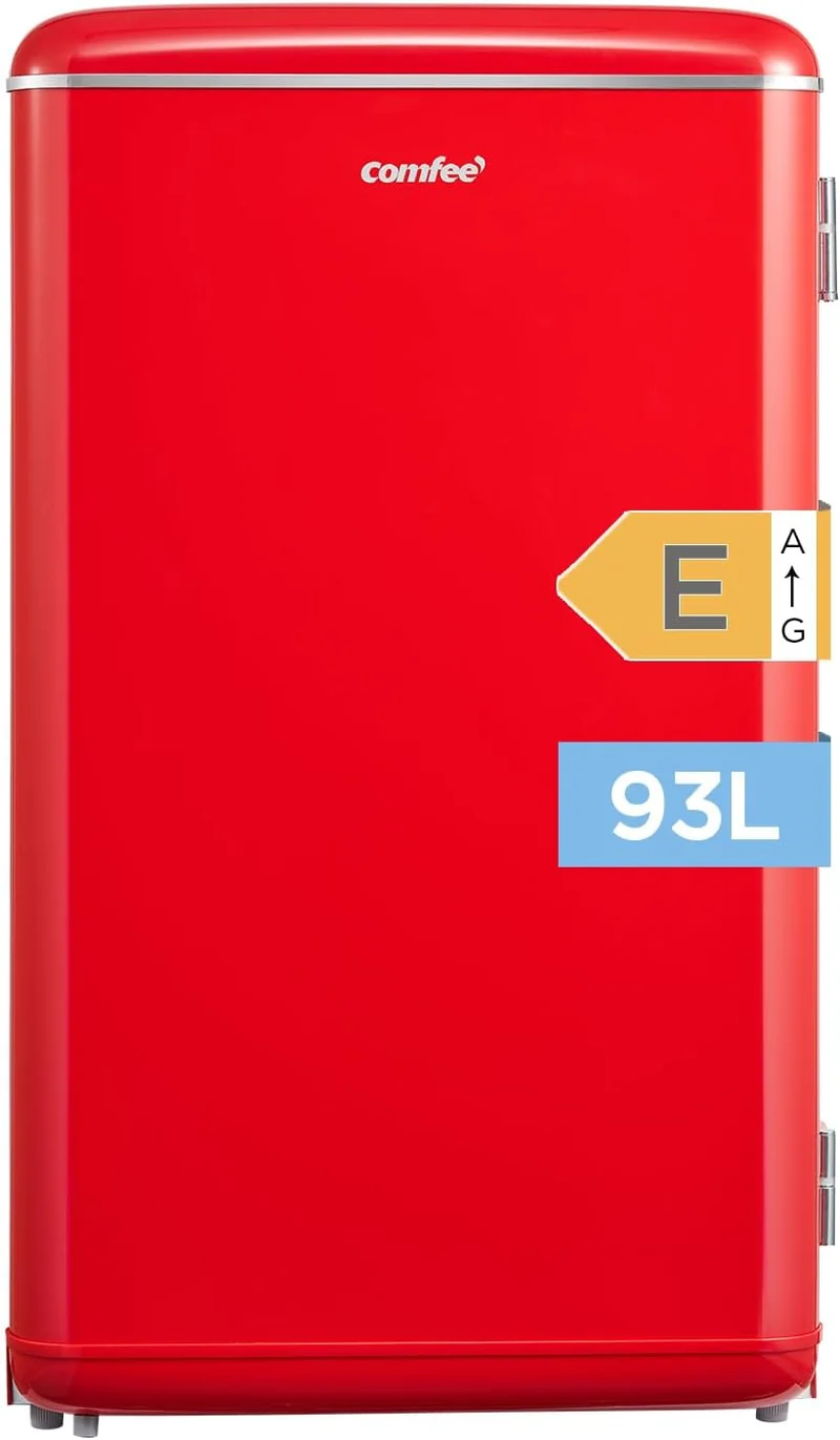 Mini-Kühlschrank RCD93RE2EURT, 93 L, verstellbar, für das Büro, Rot, Comfee