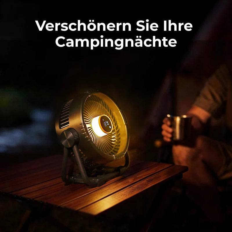BougeRV F01 Outdoor-Ventilator Schwarz
