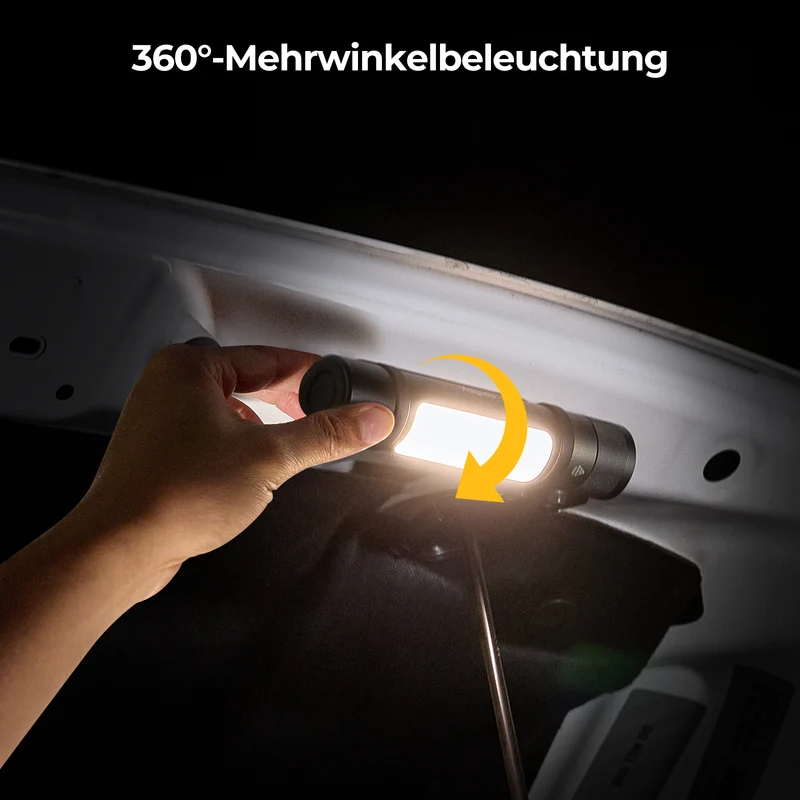 BougeRV AL01 Verstellbare Camping Taschenlampe Outdoor Notlicht