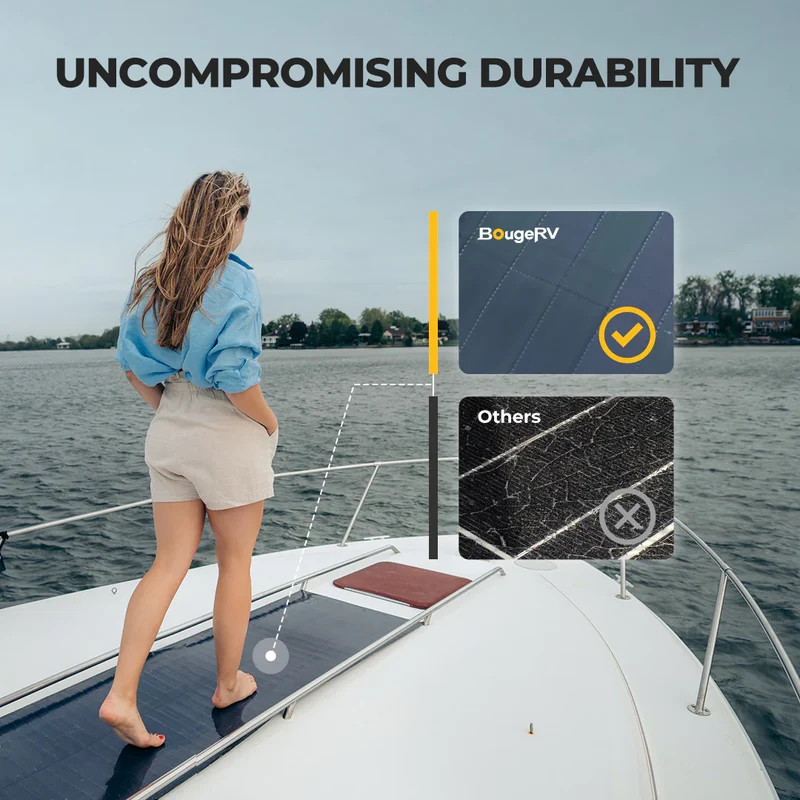 Yuma 100W CIGS Solarpanel 360° Flexibles Solarmodule mit Klebeband (Dünn/lange Version)