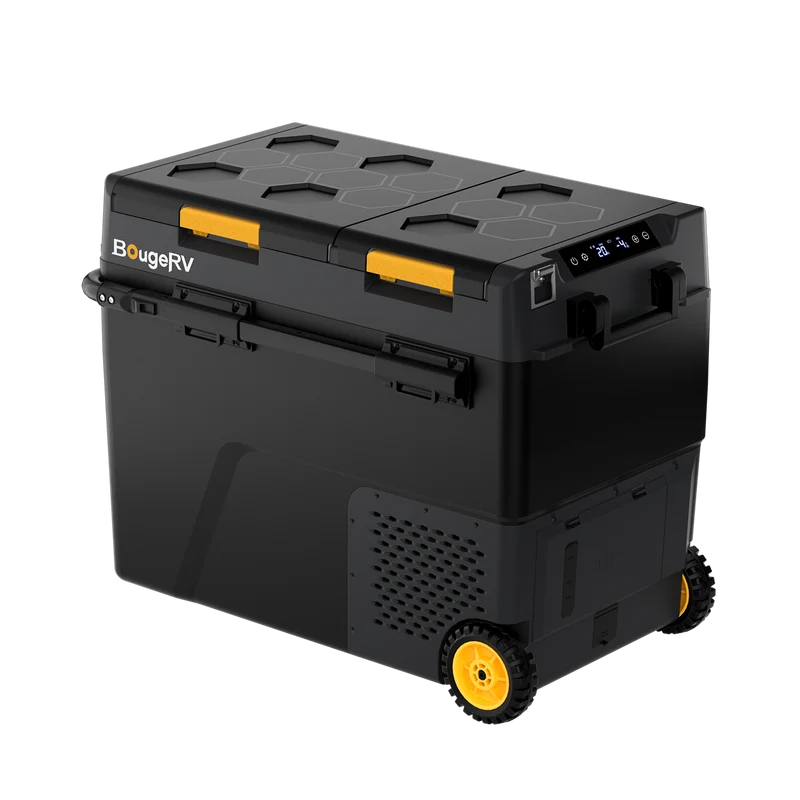 BougeRV CRD2 V2.0 57L Zwei Zonen Doppeltür Kompressor Kühlbox Auto