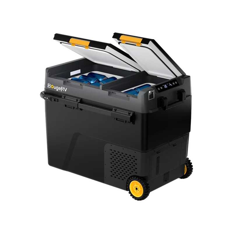 BougeRV CRD2 V2.0 57L Zwei Zonen Doppeltür Kompressor Kühlbox Auto