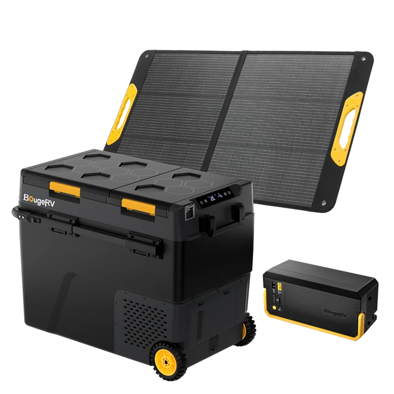 BougeRV CRD2 V2.0 57L Zwei Zonen Doppeltür Kompressor Kühlbox Auto