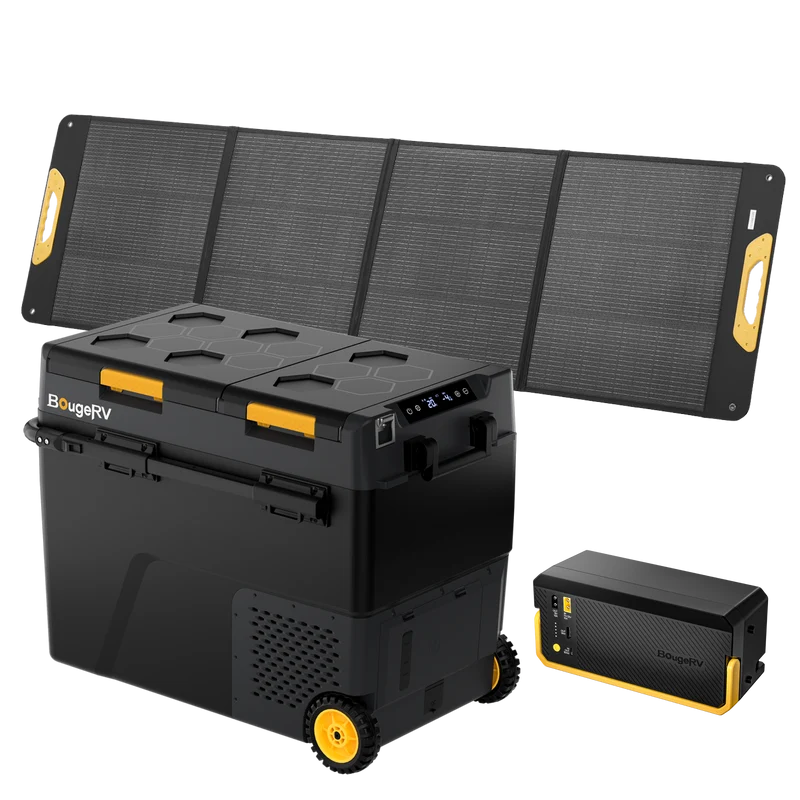 BougeRV CRD2 V2.0 57L Zwei Zonen Doppeltür Kompressor Kühlbox Auto