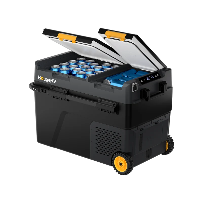 BougeRV CRD2 V2.0 49 L Zwei Zonen Doppeltür Kompressor Kühlbox Auto