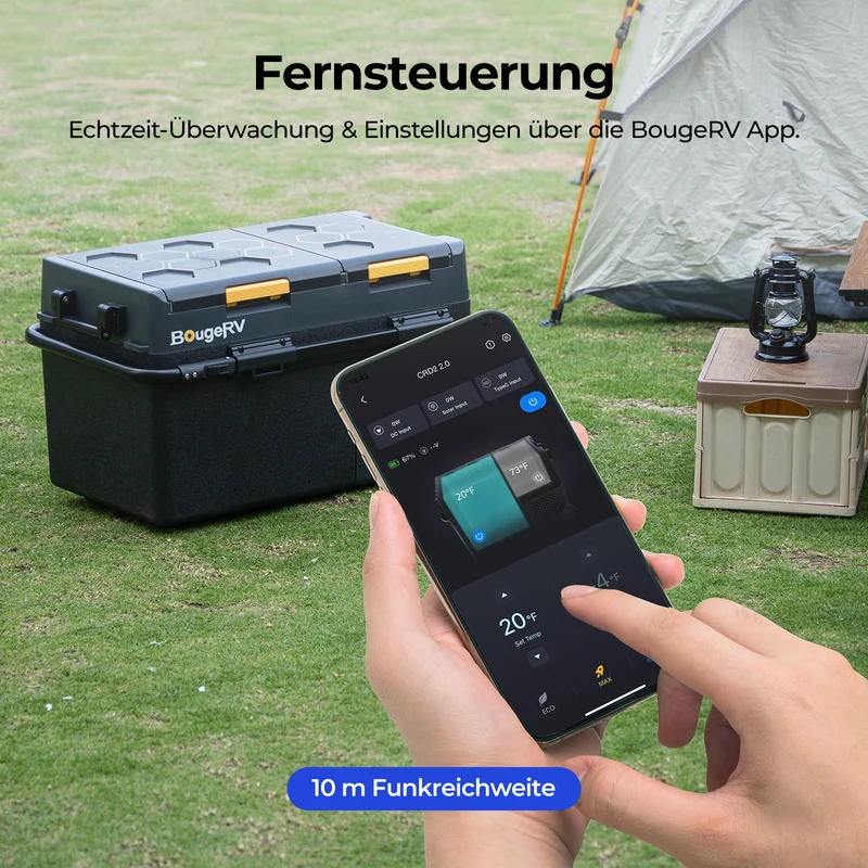 BougeRV CRD2 V2.0 40 L Zwei Zonen Doppeltür Kompressor Kühlbox Auto