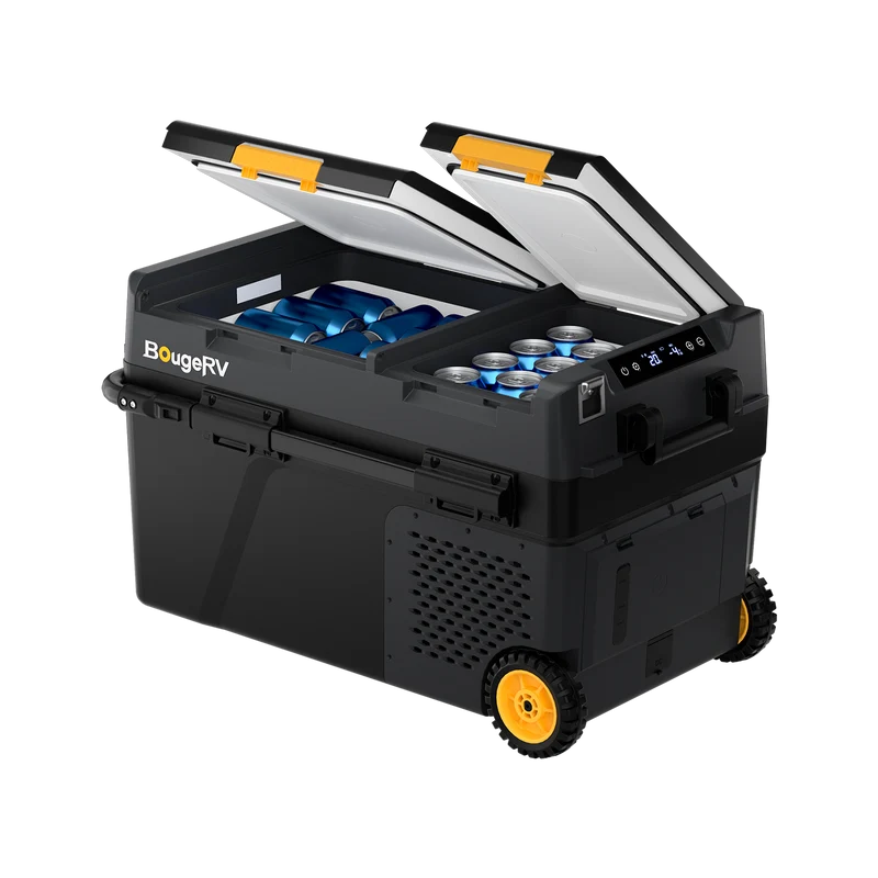 BougeRV CRD2 V2.0 40 L Zwei Zonen Doppeltür Kompressor Kühlbox Auto
