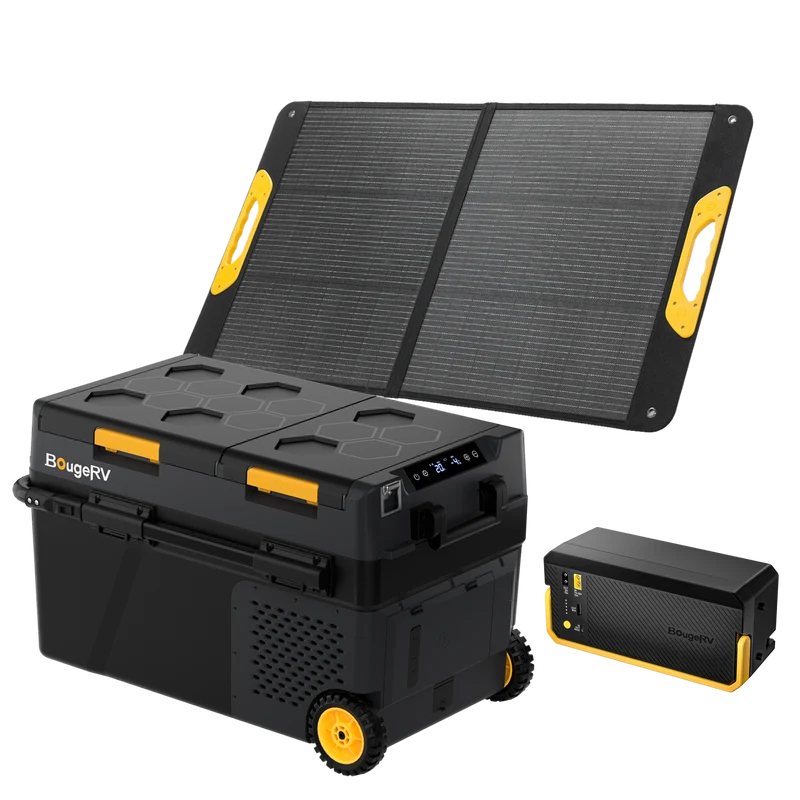BougeRV CRD2 V2.0 40 L Zwei Zonen Doppeltür Kompressor Kühlbox Auto