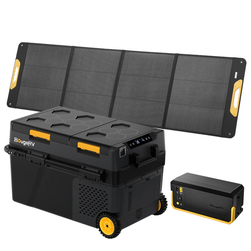 BougeRV CRD2 V2.0 40 L Zwei Zonen Doppeltür Kompressor Kühlbox Auto