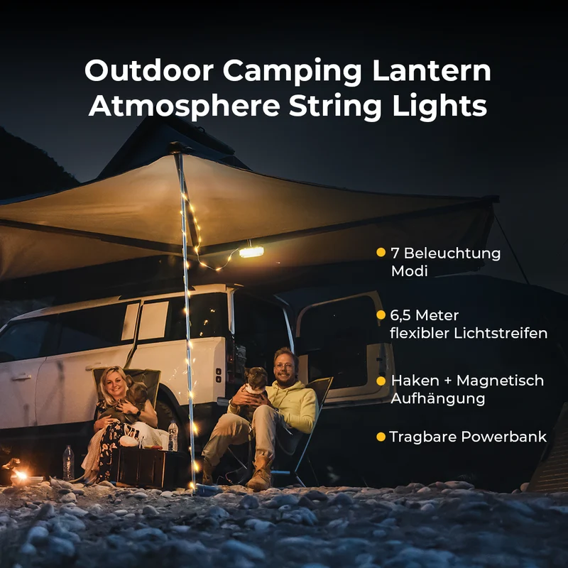 BougeRV Outdoor Camping Lantern Atmosphäre Lichterkette