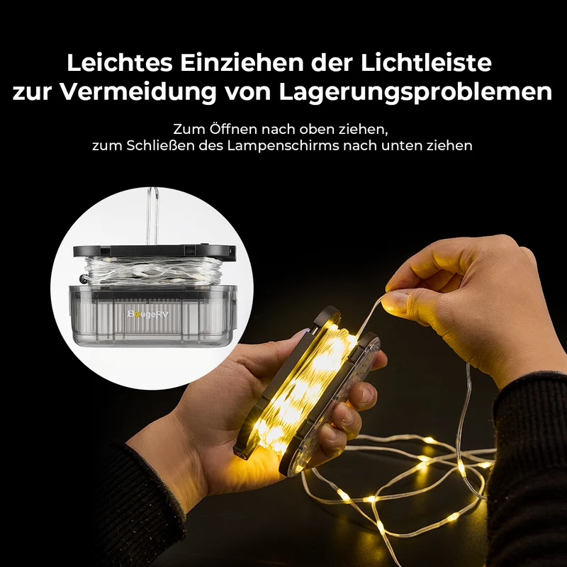 BougeRV Outdoor Camping Lantern Atmosphäre Lichterkette