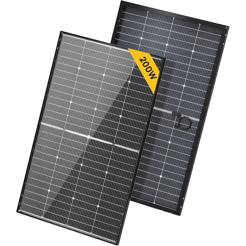 BougeRV N-Typ 12 V/24 V 200 Watt bifaziales 16BB-Solarpanel