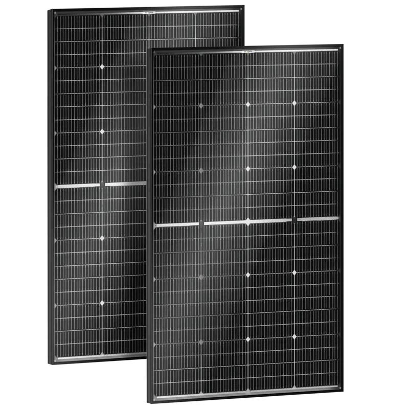 BougeRV N-Typ 12 V/24 V 200 Watt bifaziales 16BB-Solarpanel
