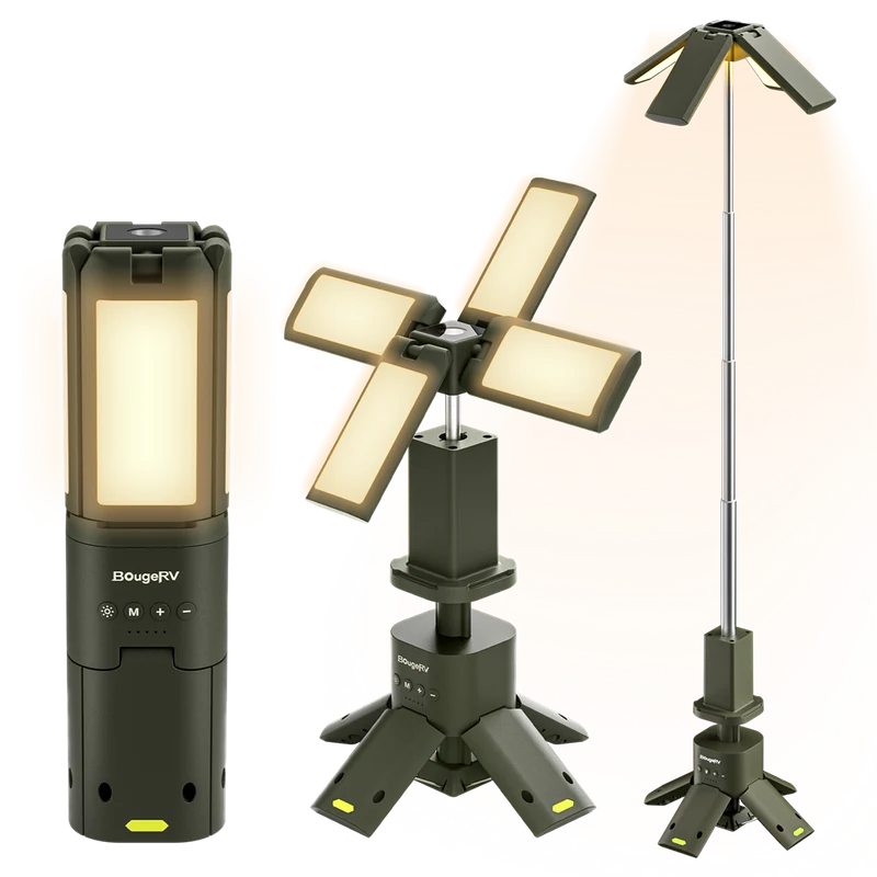 BougeRV Outdoor Tragbar Campinglampe Faltbare