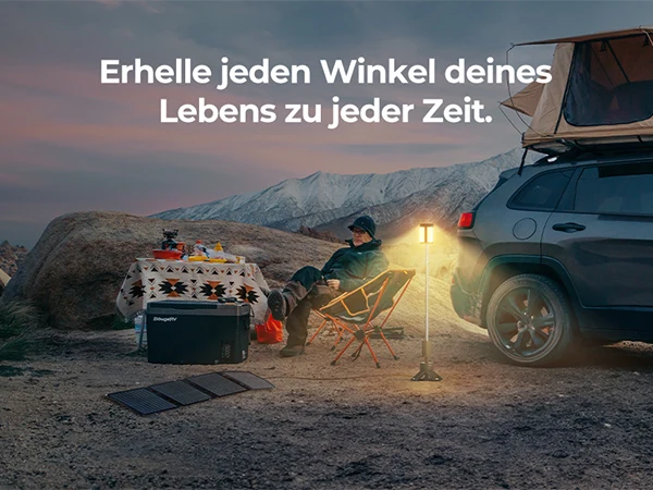 BougeRV Outdoor Tragbar Campinglampe Faltbare