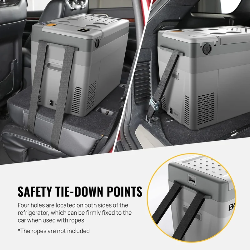 BougeRV CRPRO 20 L 12V Tragbarer Auto Kühlschrank Weiß mit 266 Wh Akku