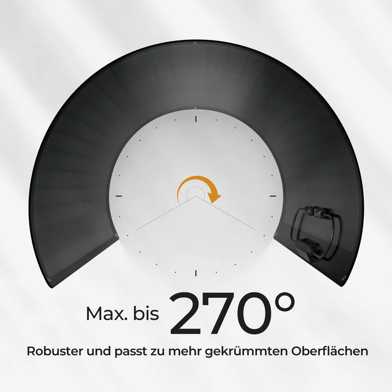 BougeRV Arch 200W Flexible Glasfaser 10BB Hocheffizient Solarpanel