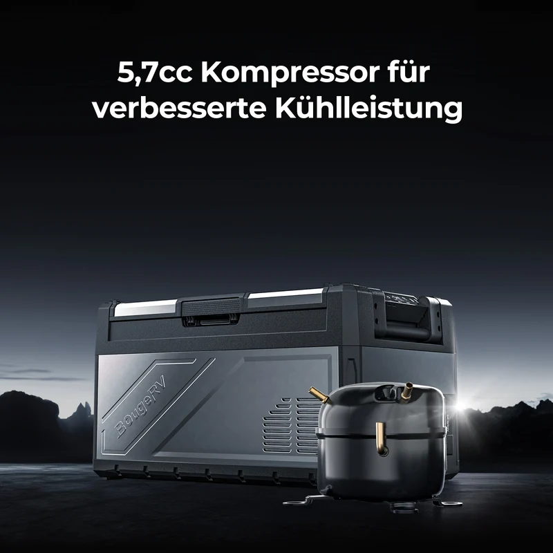 BougeRV New Rocky V3.0 39 L 12-V-Autokühlschrank mit zwei Temperaturzonen