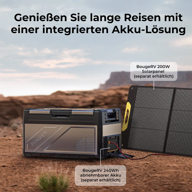 BougeRV New Rocky V3.0 39 L 12-V-Autokühlschrank mit zwei Temperaturzonen