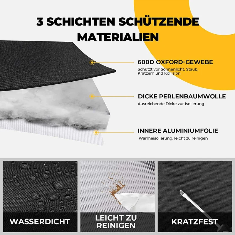 BougeRV CRD 45L 600D Tragetasche für Dual-Zone-Kühlschrank wasserdichte & Kratzfeste